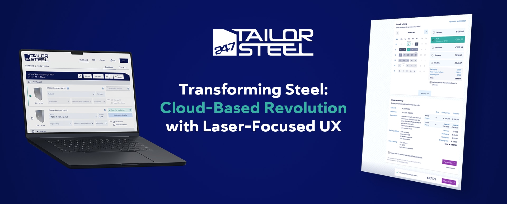 Staal transformeren: Cloud-based revolutie met laser-focused UX