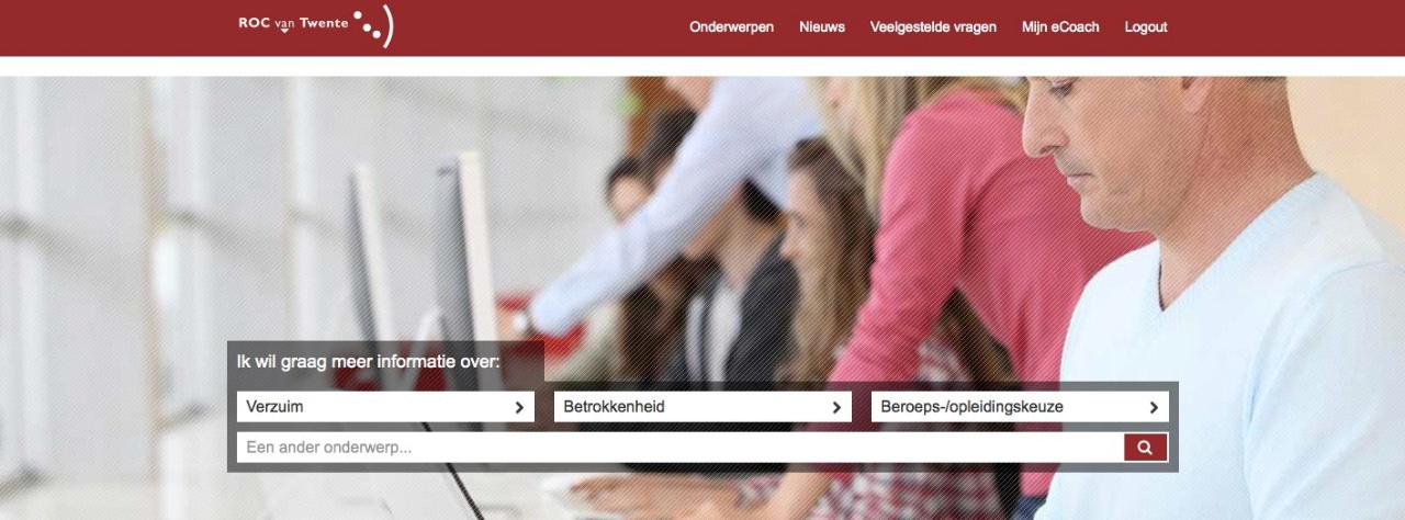 Screen shot website ROC van Twente
