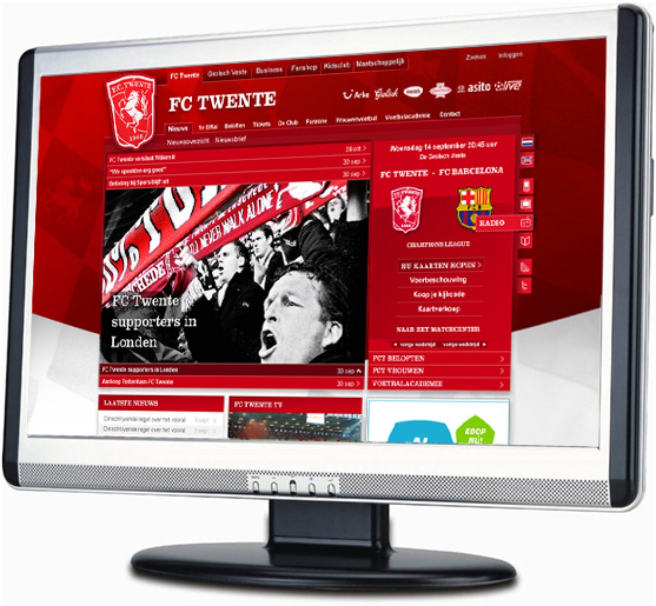 Homepage fc Twente site