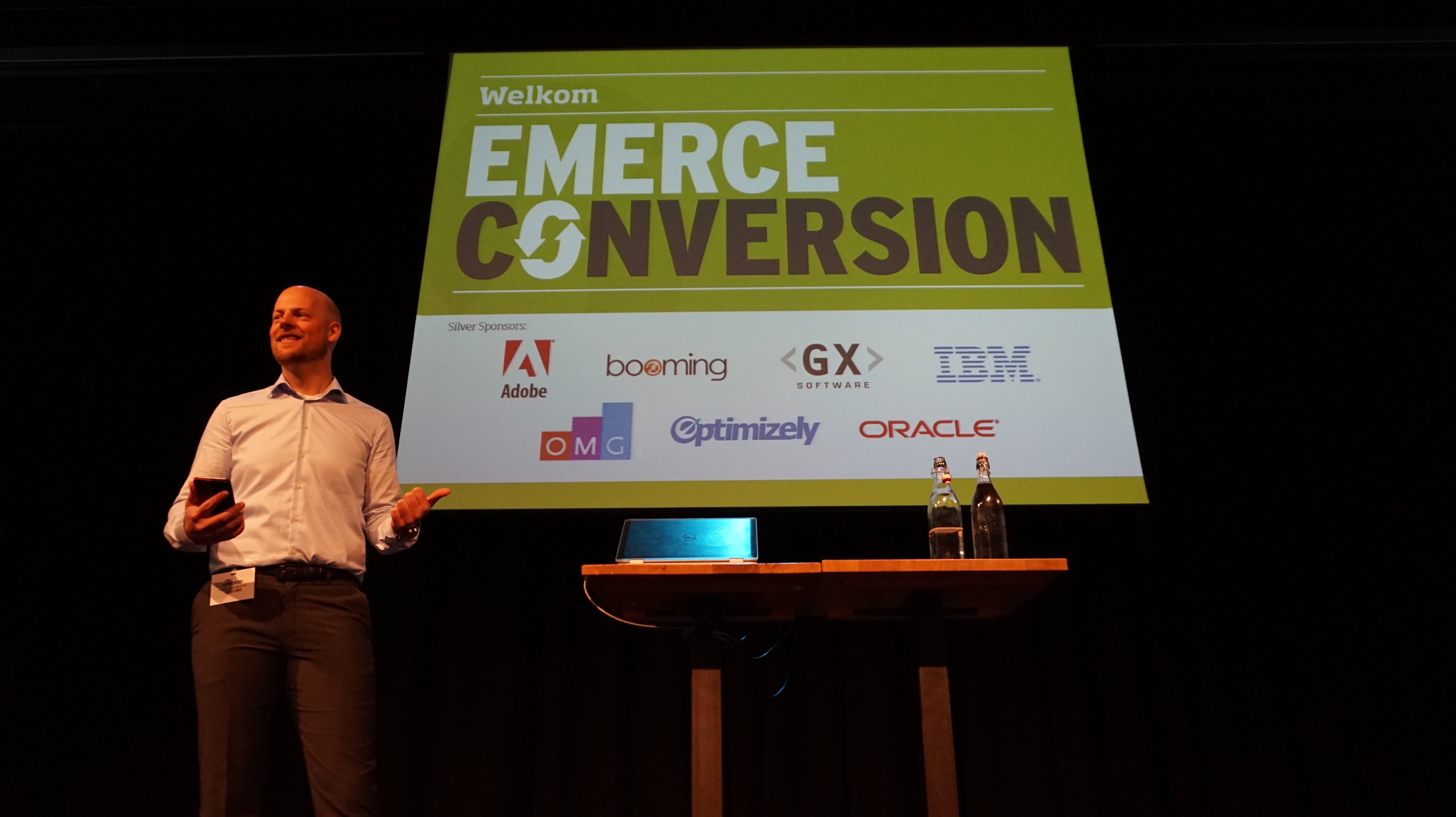 Fedor Achterkamp, manager marketing automation, sprak op Emerce Conversion 2015
